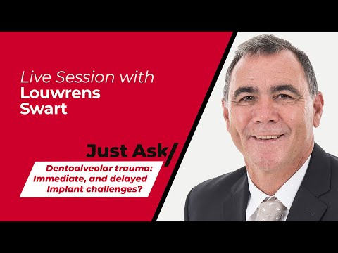 Embedded thumbnail for EAO Just Ask | Louwrens Swart: Dentoalveolar trauma: Immediate, and delayed Implant challenges? 